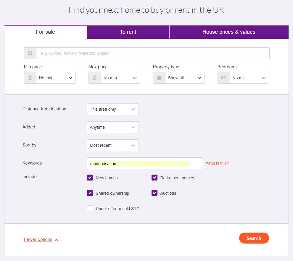 Find Motivated Sellers: Zoopla